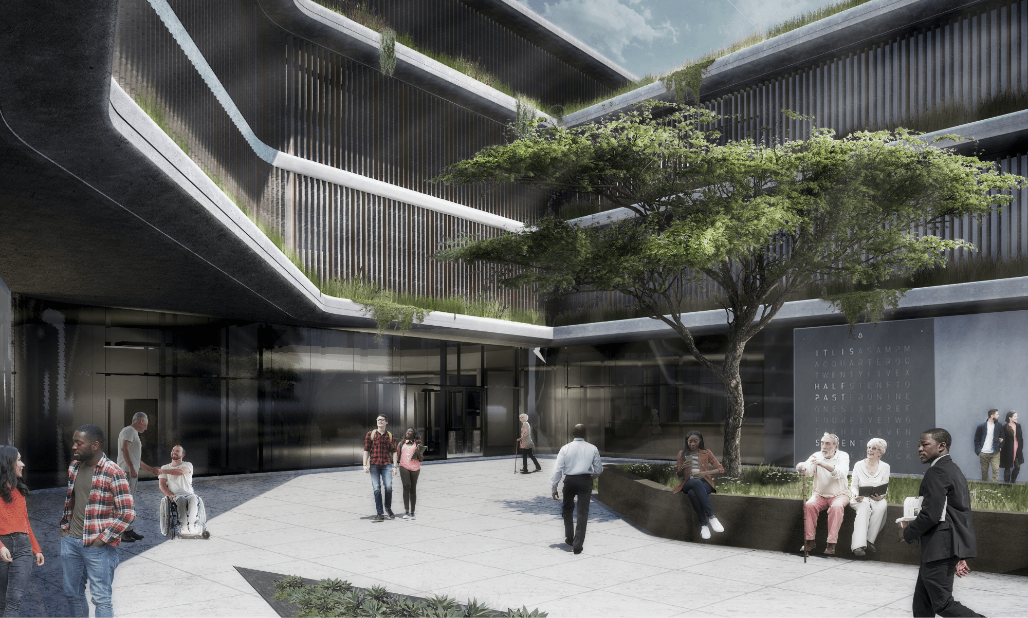 1.Entrance Courtyard Feature